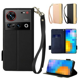 Nubia Z70/Z70S Ultra �P�[�X �蒠�^ �J�o�[ PU���U�[ �蒠�^PU���U�[�P�[�X �X�^���h�@�\ �J�[�h���[ �R �X�g���b�v�t�� ZTE �k�r�A Z70/Z70S �E���g�� �A���h���C�h �������� ������� �X�}�z �X�}�[