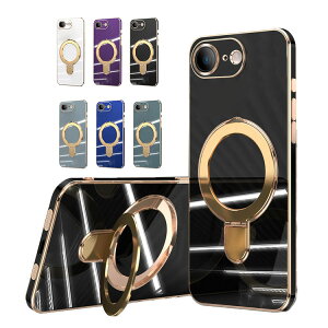 iPhone17e / iPhone16e �P�[�X/�J�o�[ Qi�[�d ���C�����X�[�d �Ή� ���b�L ��̌^�����O�t�� �X�^���h�@�\ �}�O�l�b�g���ԍڃz���_�[�Ή� �X�g���b�v�� TPU �\�t�g�P�[�X Apple �A���h���C�h ��������