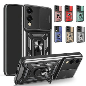 Galaxy S25 Edge �P�[�X �ϏՌ� �J�o�[ �}�O�l�b�g���ԍڃz���_�Ή� �X���C�h���J���������Y�J�o�[�t�� �����Y�ی� ��̌^�����O�t�� �X�^���h�@�\ 2�d�\�� �X�g���b�v�� ������ �T���X�� �M��