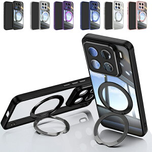 Xiaomi 15 �P�[�X �N���A �����Y�J�o�[�t�� 15 Pro �P�[�X /�J�o�[ �N���A �w�ʓ��� ��̌^�X�}�z�����O�t�� �X�^���h�@�\ Qi�[�d ���C�����X�[�d �Ή� �X�g���b�v�� ������ ���� �V���I�~ 15/15 �v