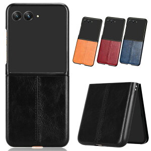 Razr 60/60s/60d �P�[�X Razr60 Ultra �ϏՌ� �J�o�[ �܂肽���݌^ PU���U�[+�v���X�`�b�N �X�g���b�v�z�[���t�� �V���v�� ������ Motorola ���g���[�� ���[�U�[60 / 60 �E���g�� �������� ������� �X�}�z