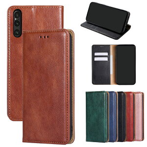 Xperia 1 VII ケース 手帳型 カバー 耐衝撃PUレザー 手帳型PUレザーケース スタンド機能 カード収納 ストラップ穴 シンプル かっこいい Sony ソニー エクスぺリア1 VII おすすめ おしゃれ スマホ ス