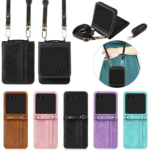 Razr 60/60s/60d �P�[�X Razr60 Ultra �X�}�z�V�����_�[ �J�o�[ �܂肽���݌^ �V�����_�[�X�g���b�v ���|���x���g�t�� �������߉\ PU���U�[ �J�[�h���[�t�� �X�g���b�v�z�[���t�� �V���v�� ���� 