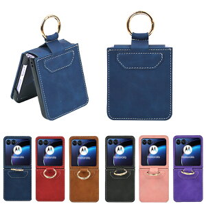 Razr 60/60s/60d �P�[�X Razr60 Ultra �ϏՌ� �J�o�[ PU���U�[ �܂肽���݌^ ��̌^�����O�t�� �X�^���h�@�\ �X�g���b�v�� �V���v�� ������ Motorola ���g���[�� ���[�U�[60 / 60 �E���g�� �������� ������