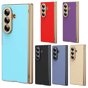 Galaxy Z Fold7 �P�[�X �J�o�[ �܂肽���݌^ ���b�L �����K���X�t�B�����t�� �����K���X+�v���X�`�b�N �O�ʋ����K���X �n�[�h�P�[�X �V���v�� ���� ������ Samsung �T���X�� �M�����N�V�[ Z �t�H