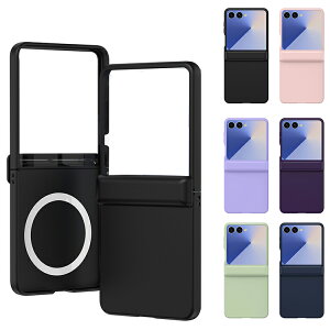 Galaxy Z Flip7 P[X/Jo[ ܂肽݌^ Qi[d CX[d Ή }Olbgԍڃz_[Ή vX`bN n[hP[X Vv  Samsung TX MNV[ Z tbv7 