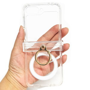 Galaxy Z Flip7 P[X Jo[ NA  ܂肽݌^ TPU +vX`bN Qi[d CX[d Ή ̌^X}zOt Samsung TX MNV[ Z tbv7 یP[X AhC