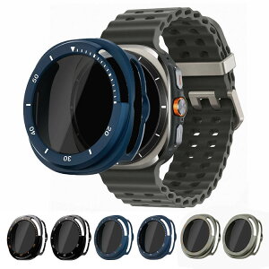 Galaxy Watch 8 Classic �P�[�X �J�o�[ �`�����h�~ �t���ʋ����K���X �S�ʕی� �t���ی�P�[�X �t�B������� �n�[�h�P�[�X Samsung �T���X�� �M�����N�V�[�E�H�b�`8�N���V�b�N Watch8 Classic 46mm ������