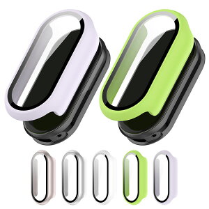 Xiaomi Smart Band 10 ケース 耐衝撃 カバー 液晶面強化ガラス マット 全面保護 液晶保護ケース シャオミ スマート バンド10 Standard Edition 通常版 / Ceramic Edition セラミック版 単色/クリア フィルム一