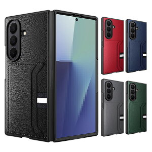 Galaxy Z Fold7 P[X Jo[ ܂肽݌^ PUU[ wʃP[X n[hP[X J[h[ Vv Samsung TX MNV[ Z tH[h7 یP[X