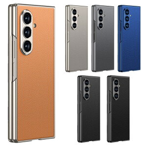 Galaxy Z Fold7 �P�[�X �J�o�[ �܂肽���݌^ ���b�L �����K���X�t�B�����t�� �����K���X+�v���X�`�b�N �O�ʋ����K���X �w��PU���U�[ �n�[�h�P�[�X ���� ������ Samsung �T���X�� �M�����N�V�[ Z 