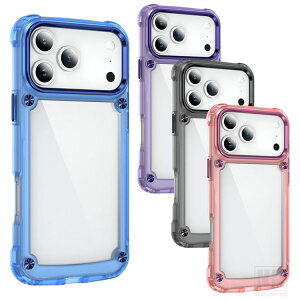 iPhone17 P[X NA ϏՌ Jo[ NAP[X wʓ TPU+ wʃvX`bN Vv  iPhone 17 Air/17 Pro/17 Pro Max   ACtH17/17GA/17v/17v}bN