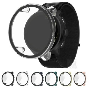 SUUNTO RUN �P�[�X �J�o�[ �t���ʋ����K���X �S�ʕی� �t���ی�P�[�X �P�F/�N���A �t�B������� �n�[�h�P�[�X �X���g ����
