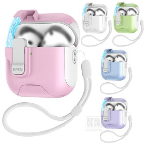 AirPods Pro 3 �ϏՌ� �P�[�X ��3���� �J�o�[ �X�g���b�v�t�� 2�d�\�� TPU +�v���X�`�b�N �n�[�h�P�[�X �V���v�� �ی�J�o�[ �������� Apple �A�C�z�� �G�A�[�|�b�Y �v�� AirPods Pro3 ��3���� 2025���f�� 