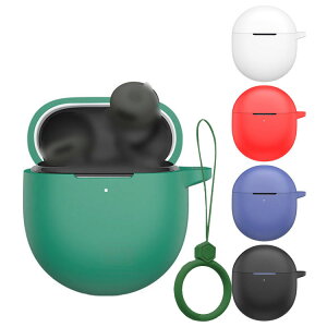 Google Pixel Buds 2a ケース シリコン シンプル 充電用穴付き ストラップ付き 保護カバー グーグル ピクセル バッズ 2a おすすめ おしゃれ カバー 傷防止 ケース ワイヤレスイヤホン 保護ケース カ
