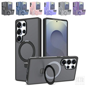 Galaxy S26 �P�[�X S26+/S26 Ultra�J�o�[ �ϏՌ� �w�ʔ����� �}�b�g Qi�[�d ���C�����X�[�d�Ή� �}�O�l�b�g���ԍڃz���_�[�Ή� ��̌^�����O�t�� �X�^���h�@�\ �X�g���b�v�� �V���v�� ������ Samsung 