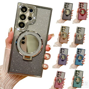 Galaxy S26 �P�[�X �N���A �J�o�[ �ϏՌ� �����Y�J�o�[�t�� ���C���X�g�[�� ���b�L �\�t�g�P�[�X �X�}�z�����O�t�� �X�^���h�@�\ �~���[�t�� Qi�[�d ���C�����X�[�d �Ή� ���炫��S26+/S26 Ultra Sams