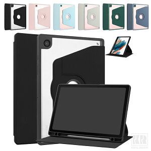 Galaxy Tab A11�P�[�X Tab A11+ 8.7/11�C���` �蒠�^ �J�o�[ �I�[�g�X���[�v �@�\�t�� �N���A �w�ʓ��� PU���U�[ �X�^���h�@�\ 360°��] �y�����[ �T���X�� �M�����N�V�[ �^�uA11/A11+ 8.7/11�C���` �Ռ��z