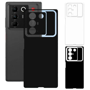 nubia Fold �w�ʕی�t�B���� �P�F �\���b�h�J���[ �}�b�g 2������ ZTE �k�r�A �t�H�[���h A502ZT �Ή� �o�b�N�t�B���� �X�L���V�[�� ������� �~�j�}�� ���h�~ �w��h�~ �ی�X�e�b�J�[ �������� A