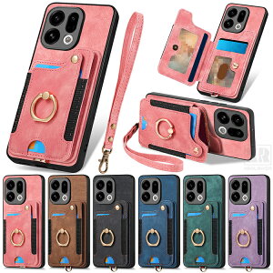 OPPO Find X9 �P�[�X �ϏՌ� X9 Pro �J�o�[ PU���U�[�P�[�X �X�g���b�v�t�� ��̌^�X�}�z�����O�t�� �X�^���h�@�\ �}�O�l�b�g���ԍڃz���_�Ή� �J�[�h���[ �V���v�� �X�g���b�v�� ���������� ����