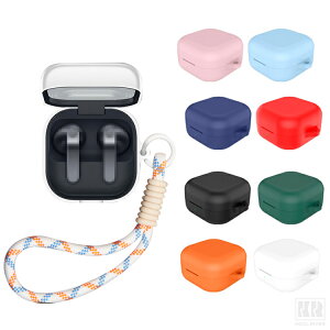 Galaxy Buds4 �P�[�X Buds4 Pro �N���A �J�o�[ �X�g���b�v�t�� �V���R�� �\�t�g �P�[�X �V���v�� �ی�J�o�[ �������� ������� Samsung �M�����N�V�[�o�b�Y4 / �o�b�Y4 �v�� ���C�����X�C���z�� ���h