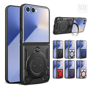 Galaxy Z Flip8 �P�[�X �ϏՌ� �J�o�[ �܂肽���݌^ �}�O�l�b�g���ԍڃz���_�[�Ή� ��̌^�����O�t�� �X�^���h�@�\ �V���v�� ������ Samsung �T���X�� �M�����N�V�[ Z �t���b�v8 �ی�P�[�X �A���h