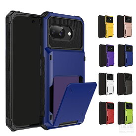 Pixel10a ケース 耐衝撃 Pixel9a カバー カード収納 スロット付き 側面滑り止め TPU（側面）+プラスチック（背面） ハードケース 角 保護 コーナーバンパー シンプル お洒落 Google グーグル ピクセル10a/9a おすすめ おしゃれ