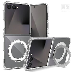 Galaxy Z Flip8 �P�[�X �N���A �J�o�[ �ϏՌ� ���� �܂肽���݌^ Qi�[�d ���C�����X�[�d �Ή� �����O�t�� �X�^���h�@�\ �V���v�� Samsung �T���X�� �M�����N�V�[Z �t���b�v ��������
