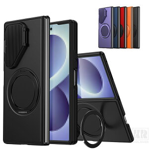 Galaxy Z Fold8 �P�[�X �J�����J�o�[�t�� �����Y�ی� �J�o�[ Qi�[�d ���C�����X�[�d�Ή� �}�O�l�b�g���ԍڃz���_�[�Ή� ��̌^�����O�t�� �X�^���h�@�\ �V���v�� ������ Samsung �T���X�� �M�����N