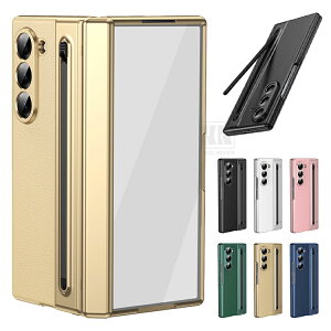 Galaxy Z Fold8 Wide �P�[�X �J�o�[ �܂肽���݌^ �����K���X�t�B�����t�� �����K���X+�v���X�`�b�N ���b�L PU���U�[ �y�����[ �^�b�`�y���t�� �O�ʋ����K���X �n�[�h�P�[�X �ی�P�[�X �V���v�� S