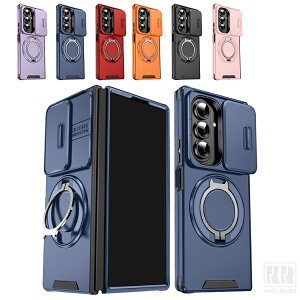 Galaxy Z Fold8 �P�[�X �X���C�h���J���������Y�J�o�[�t�� �J�o�[ �܂肽���݌^ �����Y�ی� �}�O�l�b�g���ԍڃz���_�[�Ή� ��̌^�����O�t�� �X�^���h�@�\ �V���v�� ������ Samsung �T���X�� �M��