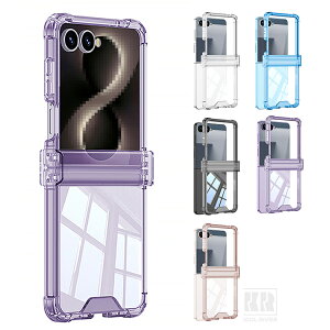 Galaxy Z Flip8 �P�[�X �N���A �J�o�[ �܂肽���݌^ ���� �q���W�ی� TPU �\�t�g�P�[�X �p �ی� �R�[�i�[�o���p�[ Samsung �T���X�� �M�����N�V�[ Z �t���b�v8 �ی�P�[�X �A���h���C�h �������� ����