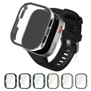 Amazfit Bip Max �P�[�X �J�o�[ �t���ʋ����K���X �S�ʕی� �t���ی�P�[�X �P�F/�N���A �t�B������� �n�[�h�P�[�X �A�}�Y�t�B�b�g