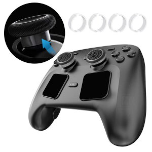 Steam Controller 2026 �V���R�������O �N���A ���� �X�e�B�b�N�ی샊���O 4������ �X�e�B�b�N�̎������ �X�e�B�b�N�p�v���e�N�g�����O �X�e�B�b�N�J�o�[ �����R���g���[���[ �Ή� �A�i���O�X�e