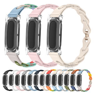 Fitbit Air �P�[�X �o���h �J�o�[ �v���X�`�b�N�n�[�h�P�[�X�{PU���U�[���X�g�o���h �ی�P�[�X �N���A ���� �ϏՌ� �V���v�� �����ȒP �t�B�b�g�r�b�g �G�A