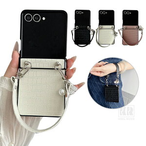 Galaxy Z Flip8 �P�[�X �܂肽���݌^ PU���U�[ �X�g���b�v�t�� �N���R�_�C���� �V���v�� ������ Samsung �T���X�� �M�����N�V�[ Z �t���b�v8 ������� �������� �X�}�z�P�[�X �X�}�z�J�o�[