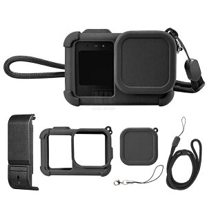 GoPro MISSION 1 �V���R���P�[�X + �����Y�ی�+�T�C�h�J�o�[+�X�g���b�v�t�� MISSION1 PRO �V���R���J�o�[ �J���������Y�J�o�[ �J���������Y�ی� �V���v�� ������� �S�[�v�� �~�b�V����1 �v�� CHDHW-00
