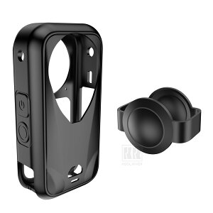 Insta360 X6 �P�[�X �J�o�[+�J���������Y�ی� �C���X�^360 X6 360�x�A�N�V�����J���� �V���R���P�[�X/�J�o�[ �|�[�^�u�� �ϏՌ� �\�t�g�P�[�X/�J�o�[ �V���v�� ������� ���^ �֗�