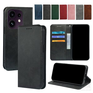 OPPO Reno16 5G �P�[�X �蒠�^ �J�o�[ PU���U�[ �}�O�l�b�g�t�� �蒠�^PU���U�[�P�[�X �X�^���h�@�\ �J�[�h���[ �V���v�� ������ �I�b�| ���m16 �ی�P�[�X �������� �������