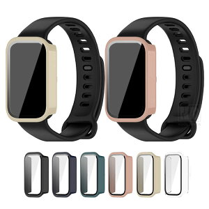 Xiaomi�p Smart Band 11 Active�p �P�[�X �J�o�[ �t���ʋ����K���X �S�ʕی� �t���ی�P�[�X �P�F / �N���A �t�B������� �n�[�h�P�[�X ���ėp �V���I�~�p �X�}�[�g �o���h11�p �A�N�e�B�u