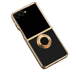 Galaxy Z Flip8�p �P�[�X �ϏՌ� �J�o�[ �܂肽���݌^ �}�O�l�b�g���ԍڃz���_�[�Ή� ���b�L TPU �\�t�g�P�[�X ��̌^�����O�t�� �X�^���h�@�\ ���� Samsung�p �T���X�� �M�����N�V�[ Z �t���b�v8