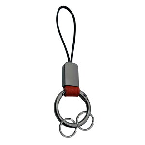 YubiKey 5/5C NFC�p �L�[�z���_�[ �������O �J���r�i�t�� �X�g���b�v�t�� �A���~+�|���G�X�e��
