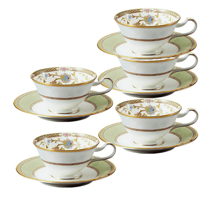 楽天市場】ノリタケ Noritake【ヨシノ YOSHINO グリーン 緑 GR 5客 