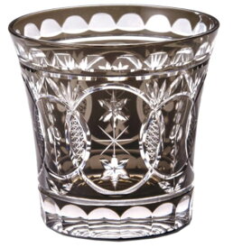 手づくり切子 ロックグラスモザイク ブラック ロックグラス 約240ml MN105-BKマイグラス ロックグラス タンブラー オールドファッション 焼酎グラス 切子グラス 切子 モダン 黒 ご贈答 ギフト プレゼント 御祝 内祝 母の日