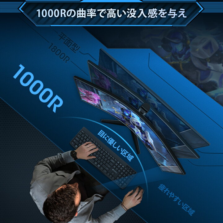 楽天市場】【10%OFFクーポン】KOORUIゲーミングモニター モニター 
