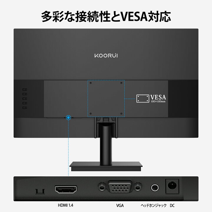 楽天市場】【10%OFFクーポン】KOORUIモニター 21.5インチ 120Hz サブ 