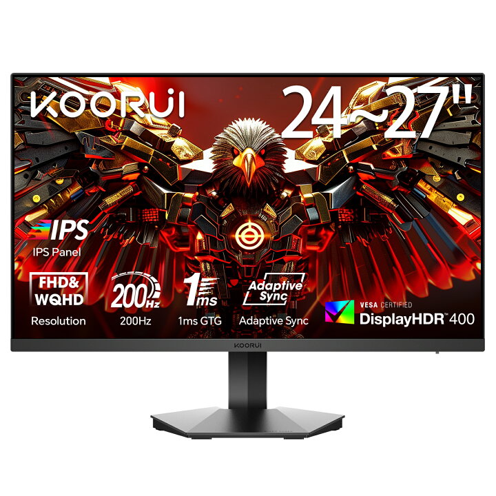 楽天市場】KOORUI 隼「ハヤブサ」シリーズ ゲーミングモニター 23.8  