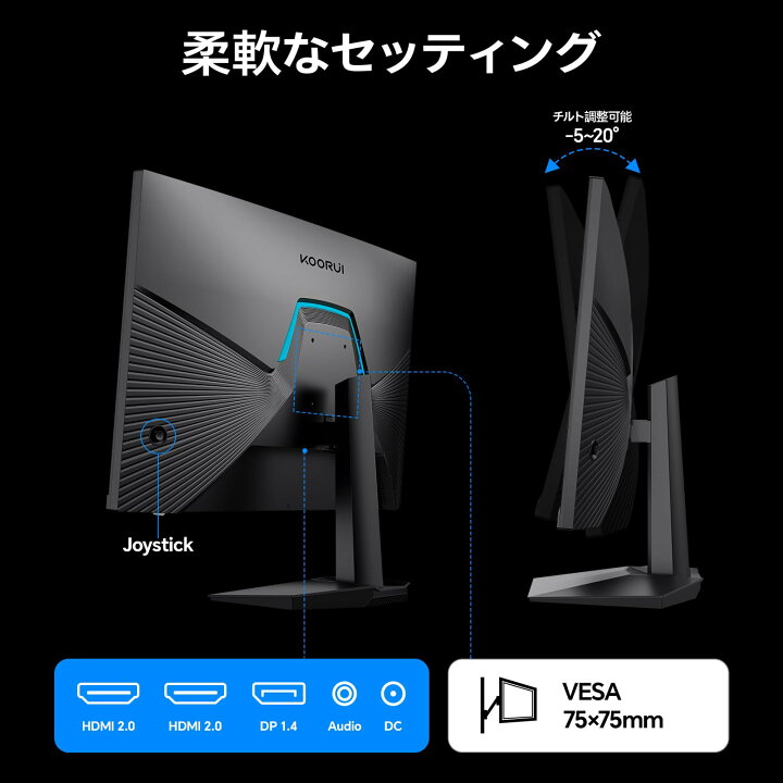 楽天市場】【10%OFFクーポン】ゲーミングモニター 24.5インチ IPS KOORUI ゲーミングモニター 24.5インチ