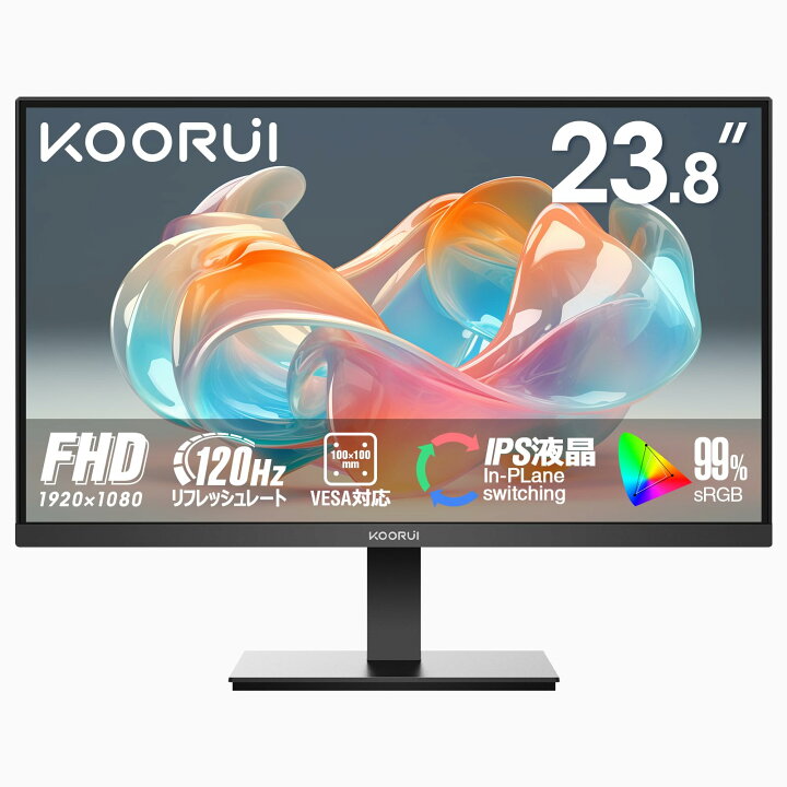 楽天市場】【10%OFFクーポン】KOORUI モニター 24インチ 120Hz フルHD 