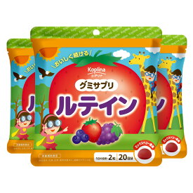 グミサプリ ルテイン 40粒 1個20日分【グミ ミックスベリー風味 クリア 勉強 スマホ タブレット 家族 子ども 健康 サプリ サプリメント 栄養補助食品 安心国内製造 コプリナ 送料無料】